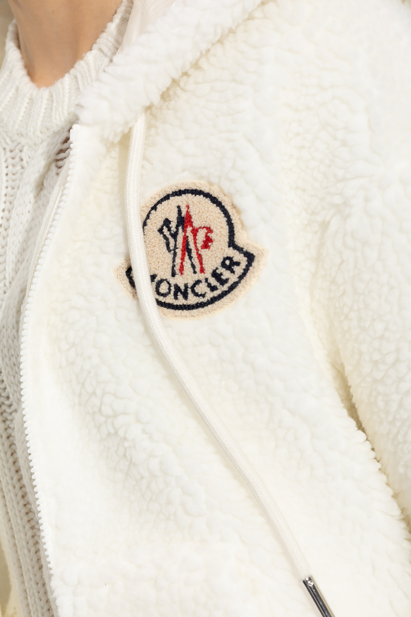 パーカー・フーディ MONCLER FW25 Wool hoodie (K20919B00006M1131 776) ☆25SS MONCLER Fragment Hiroshi Fujiwara ロゴ付き フーディー